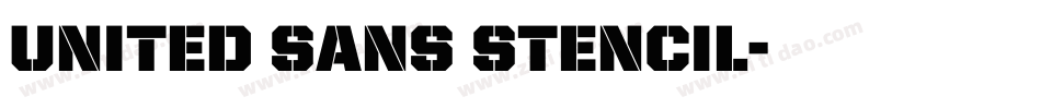 United Sans Stencil字体转换